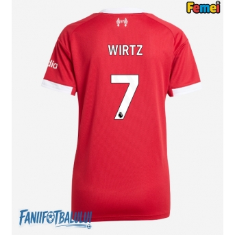 Liverpool Florian Wirtz #7 Tricou Fotbal Replică 2025-26 Femei Acasa